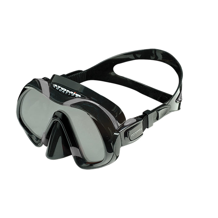 Atomic Aquatics Venom Dive Mask, Black/Gray