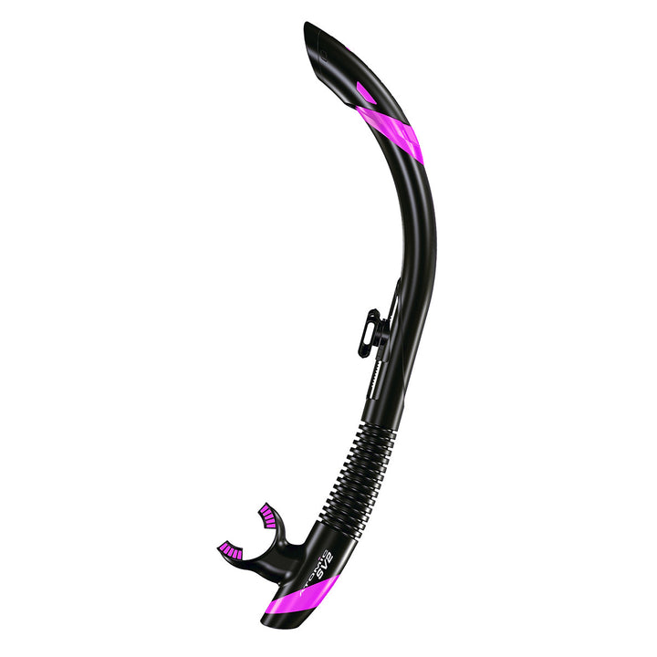Atomic Aquatics SV2 Flex Snorkel, Black/Fuchsia