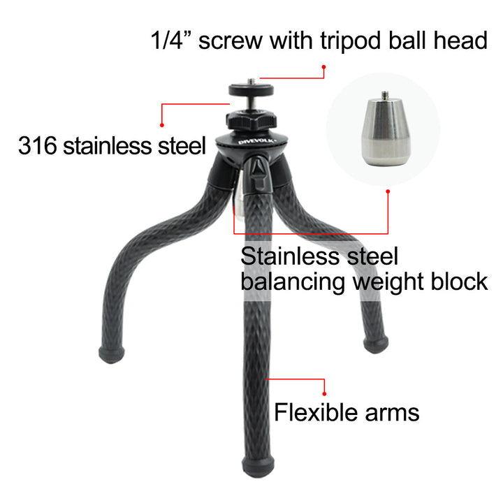 DiveVolk Underwater Flexible Tripod