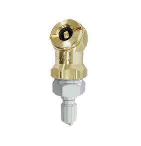 Solid brass tire inflator for filling trailer tires from a scuba tank