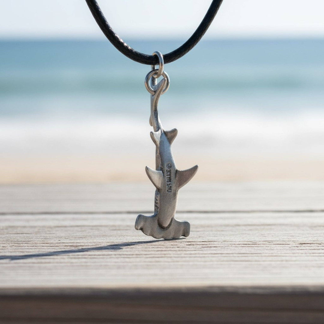 Hammerhead Shark Necklace- Sealife Collection- Pewter on Eco Cord