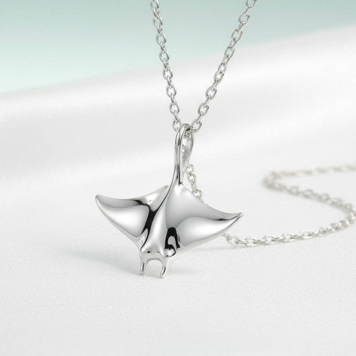 Manta Ray Necklace – Mini Sterling Collection – Sterling Silver