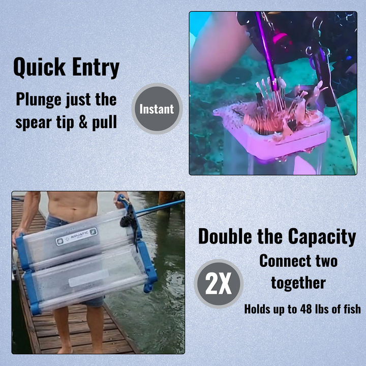 Lionfish Locker quick entry and double capacity