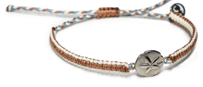 4ocean Respect the Locals Sand Dollar Braided Bracelet