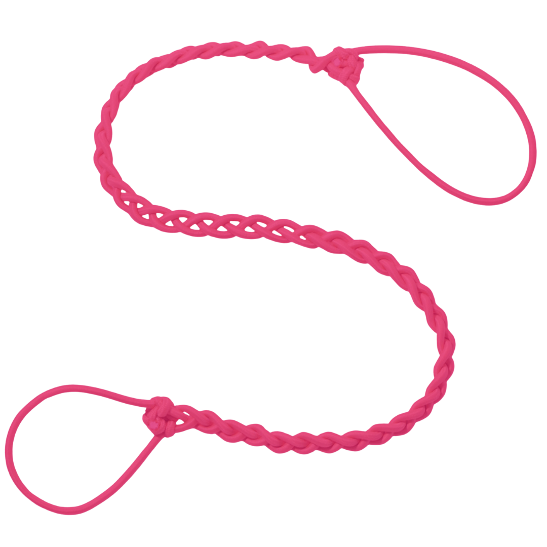 Rip Tie tangle-free hair tie in Aurora Burst neon pink