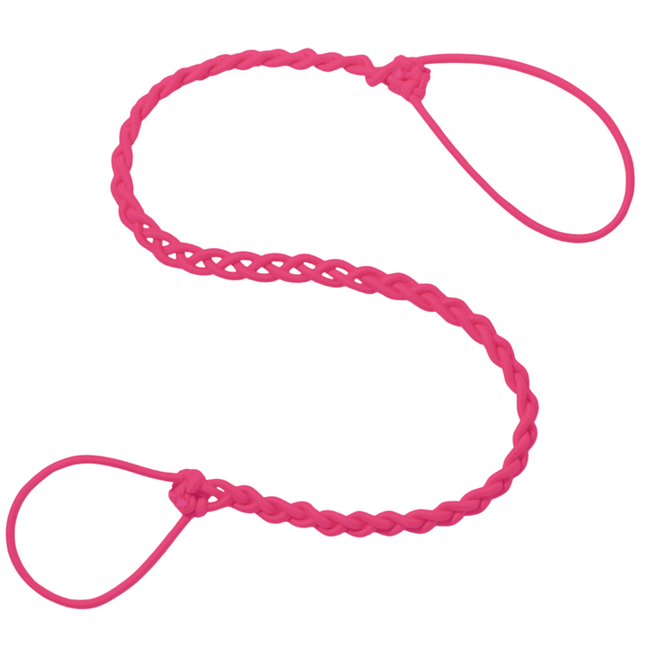 Rip Tie tangle-free hair tie in Aurora Burst neon pink
