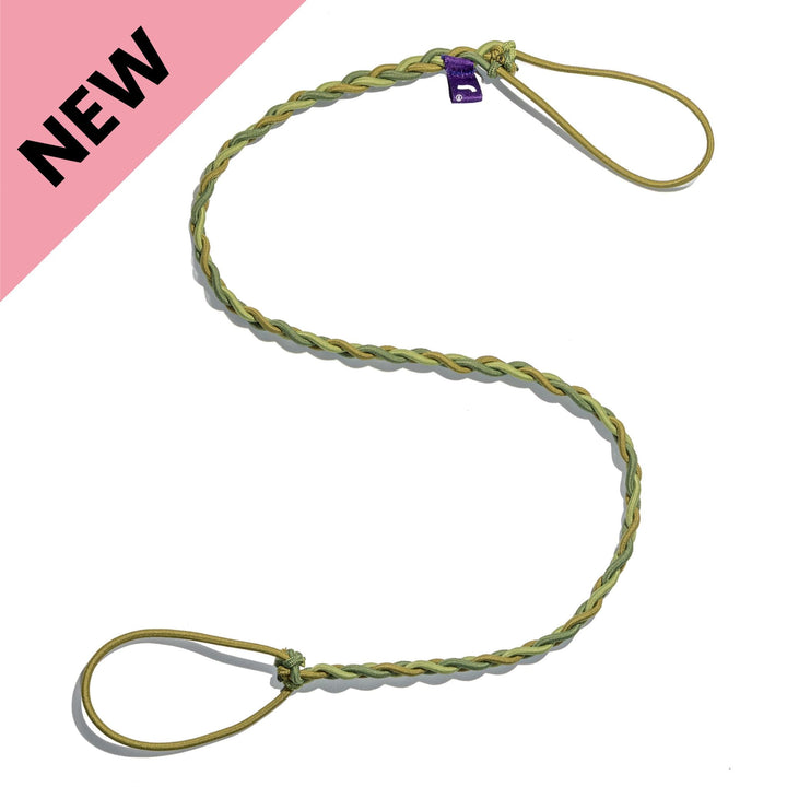 Rip Tie tangle-free hair tie in Basecamp camo green