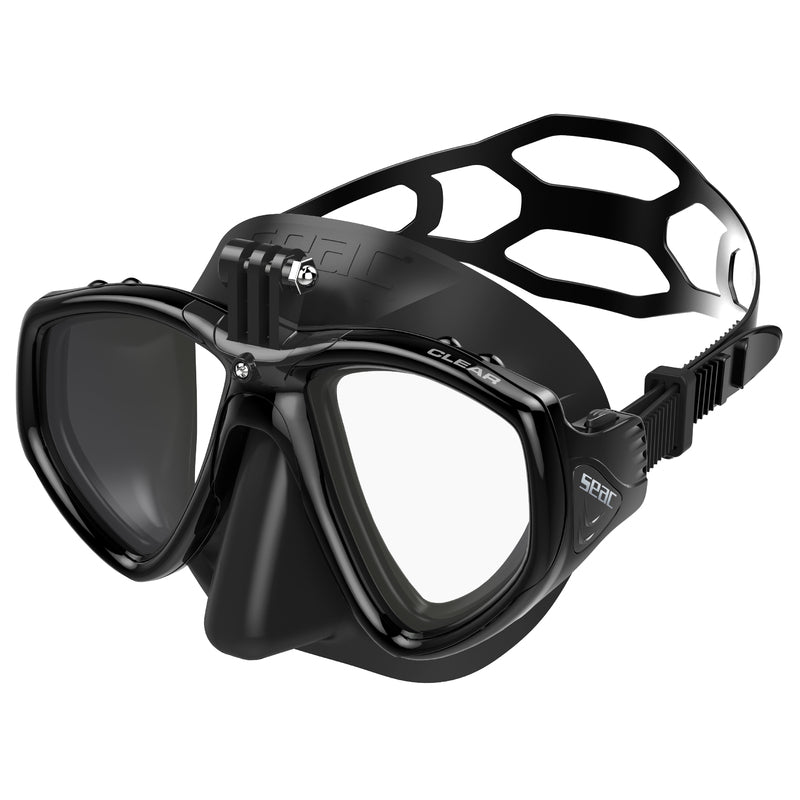 Seac Clear Cam Mask - Antifog in Black