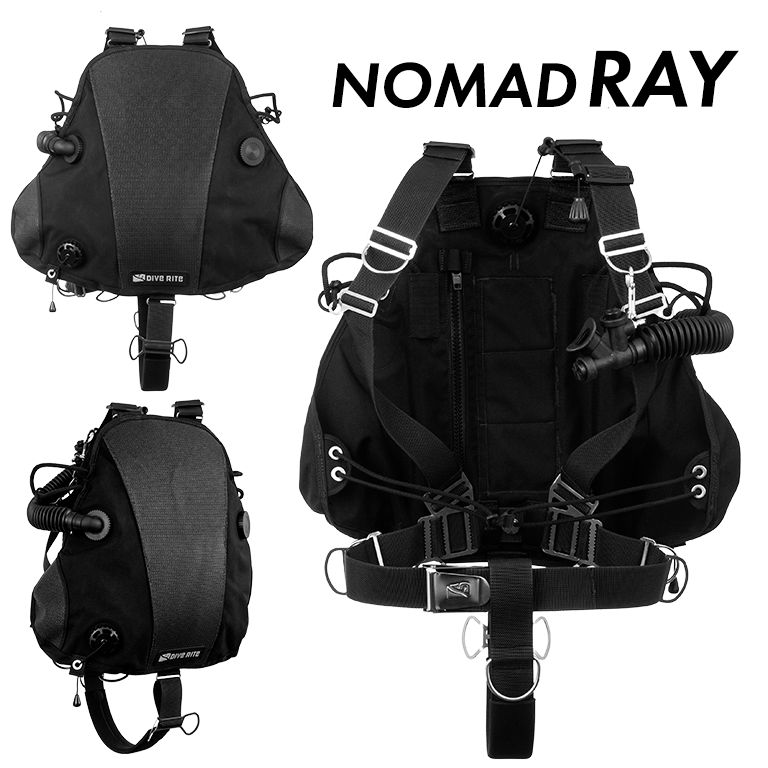 Dive Rite Nomad Ray Sidemount System with Bailout Bladder