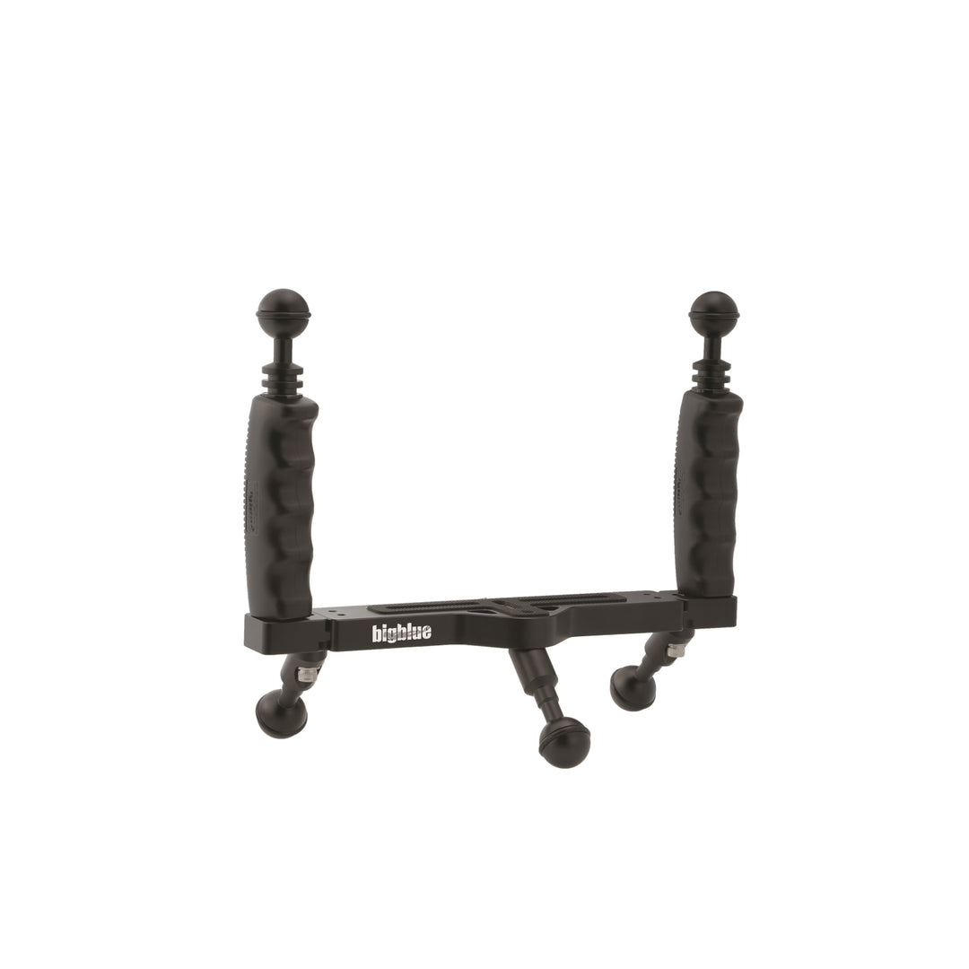 Bigblue Bigblue Camera Mounting Tray with five 1" ball mounts (3 underside, 2 on handles) (TRIPODPCAMTRAY)