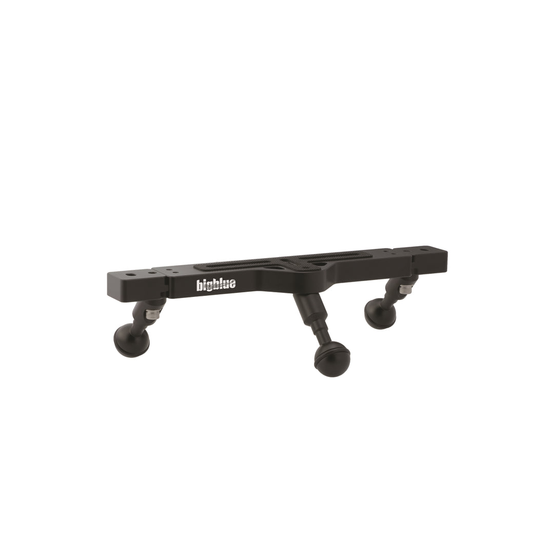 Bigblue Mounting plate with three 1" ball mounts on the underside (TRIPODPLATE-EXT)
