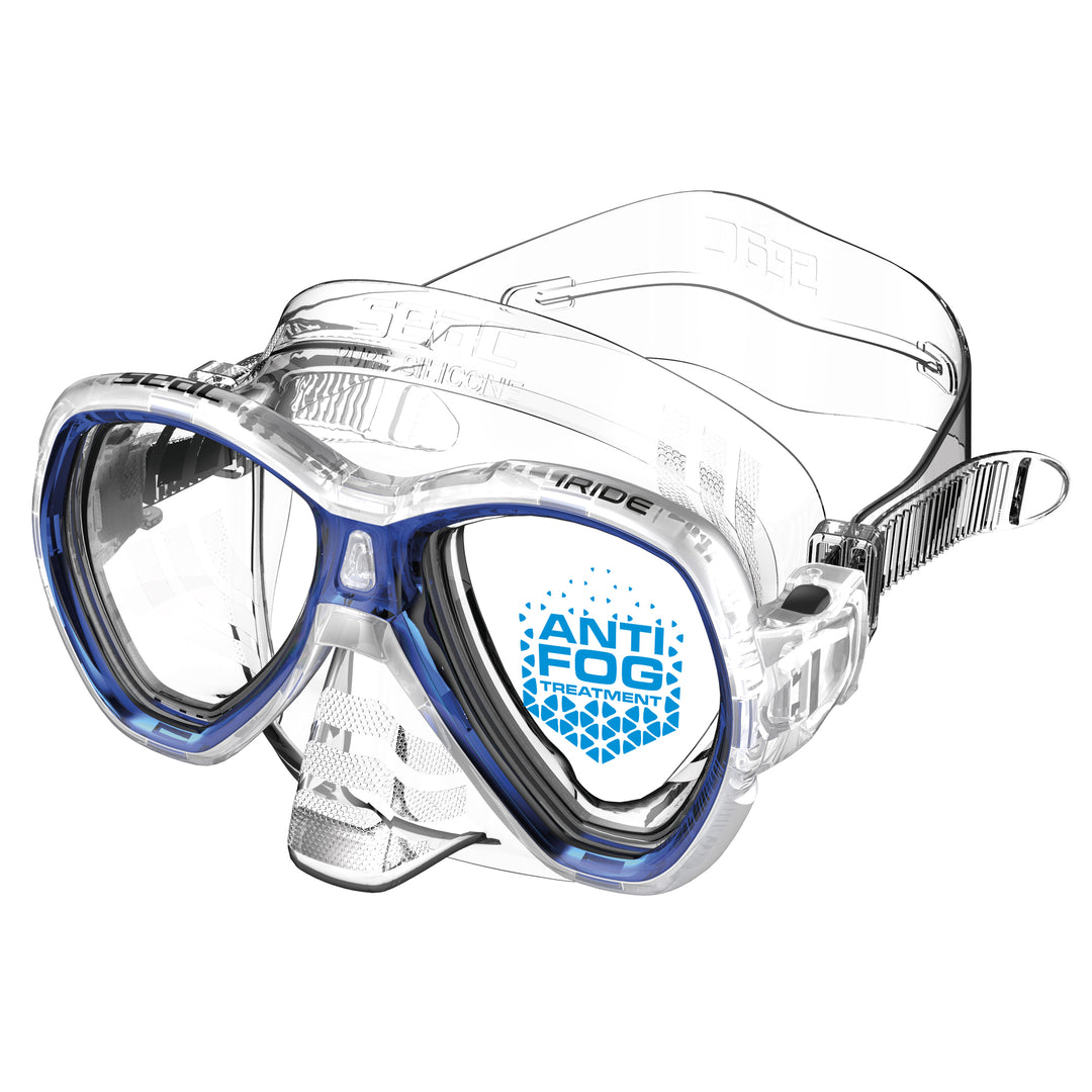 Seac Iride Antifog mask in Clear/Blue