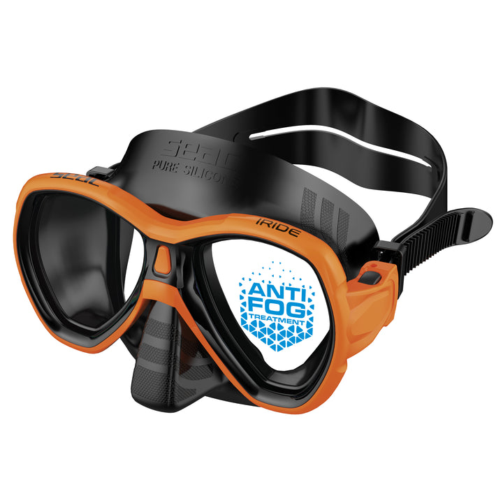 Seac Iride Antifog mask in Black/Orange