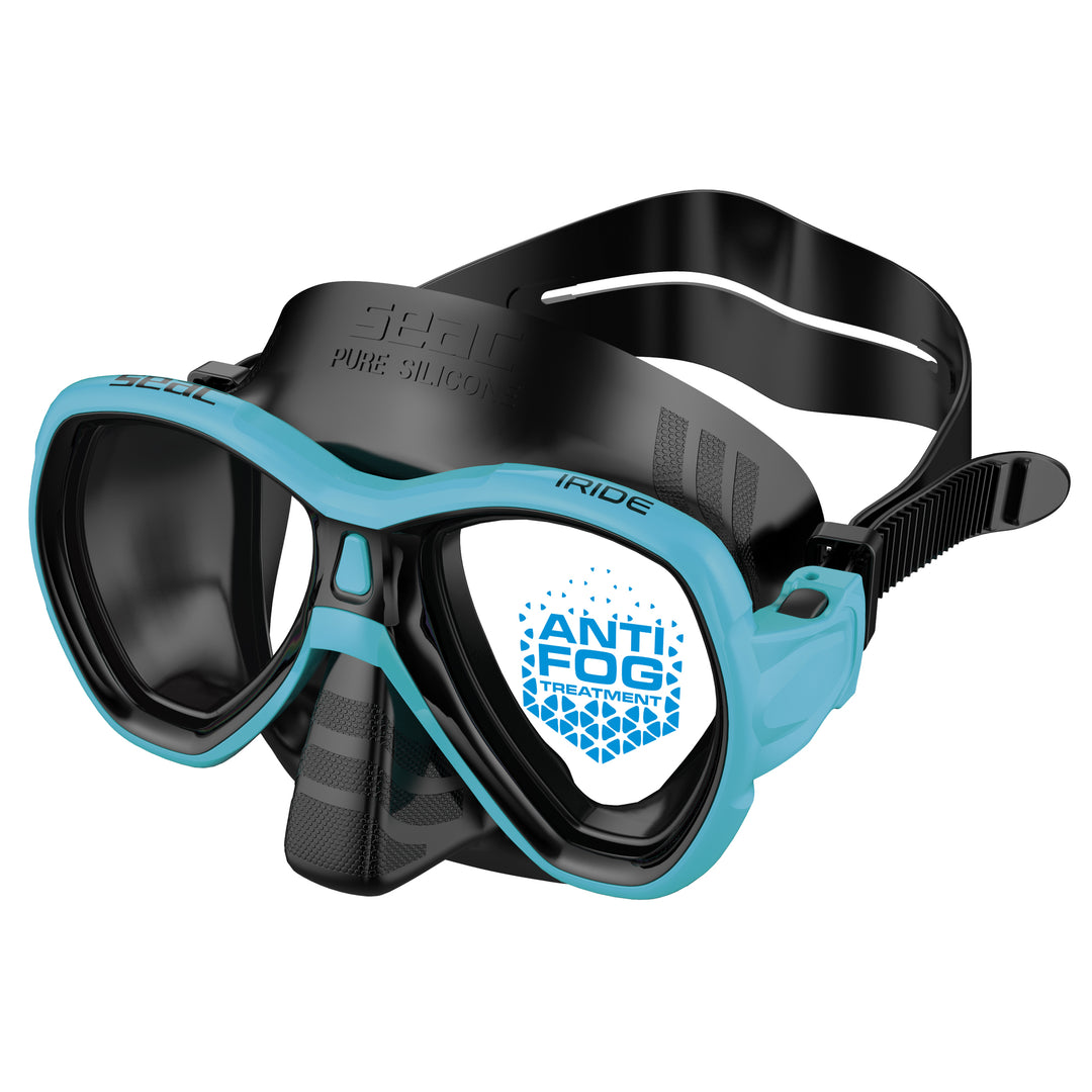 Seac Iride Antifog mask in Black/Tiffany