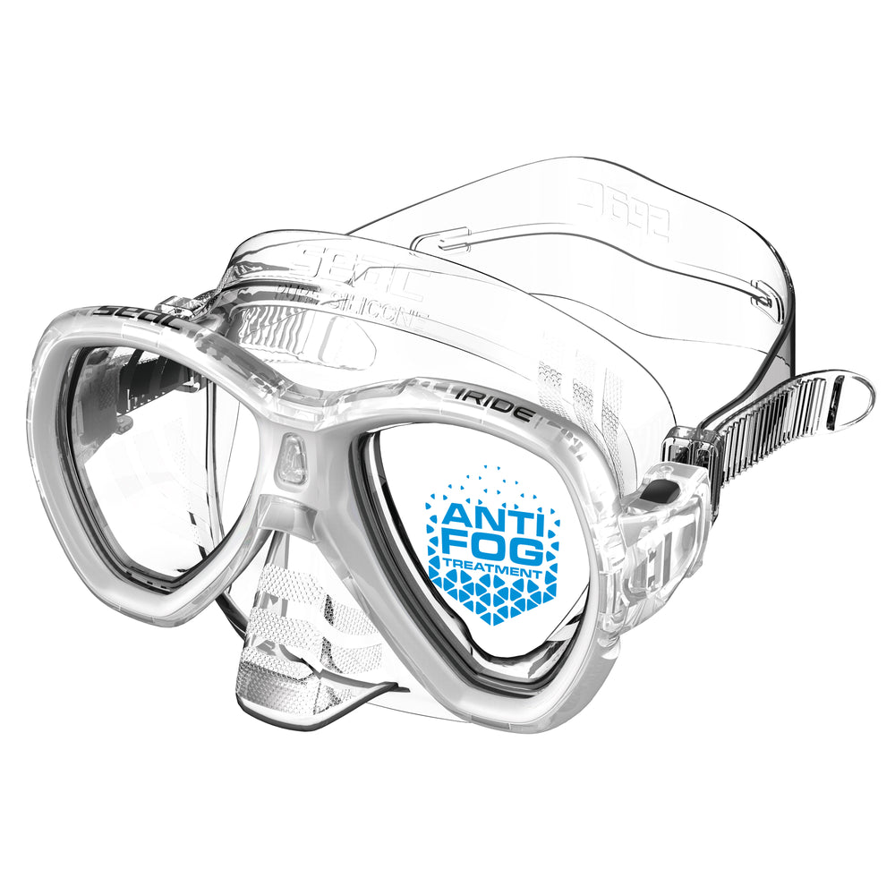 Seac Iride Antifog mask in Clear/White