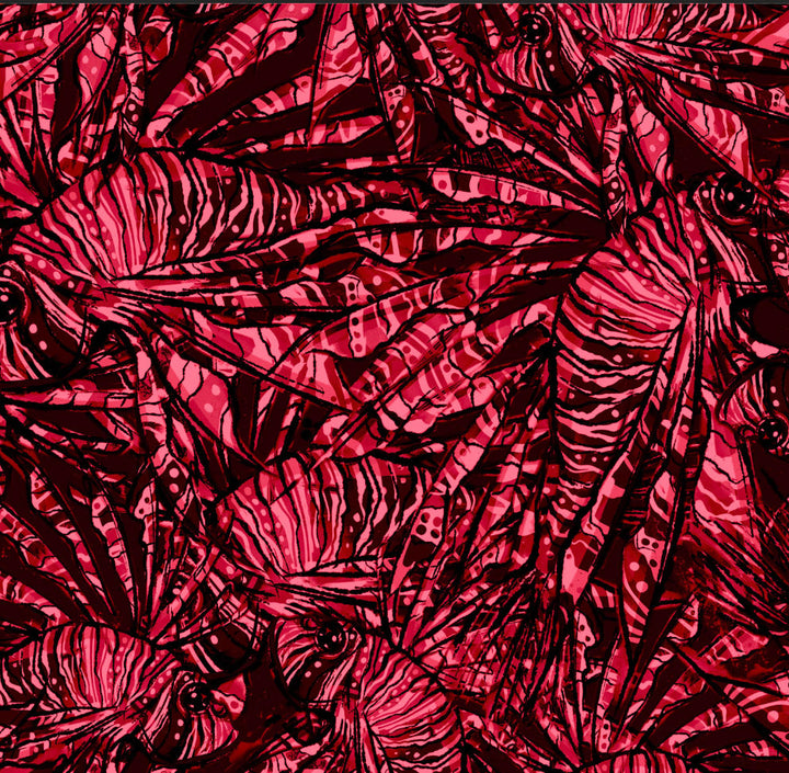 Lionfish Invasion print swatch
