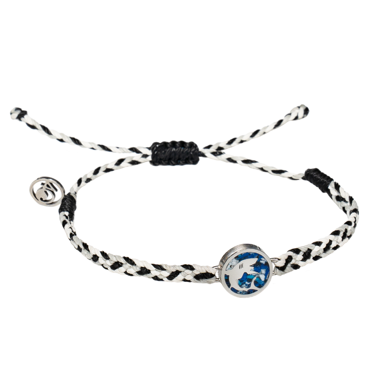 4ocean Microplastics Bracelet with apex predator shark charm