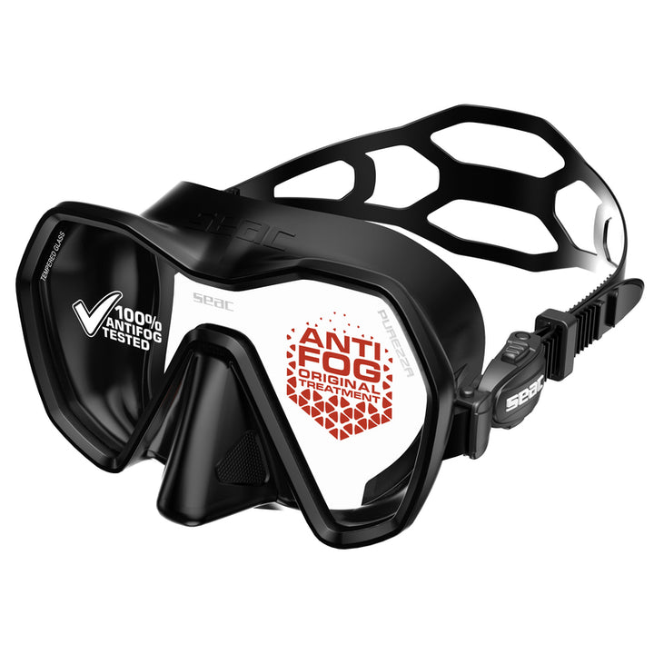 Seac Purezza Mask - Antifog in Black