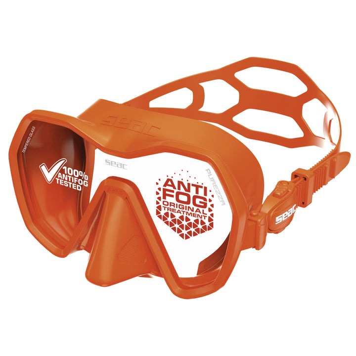 Seac Purezza Mask - Antifog in Orange