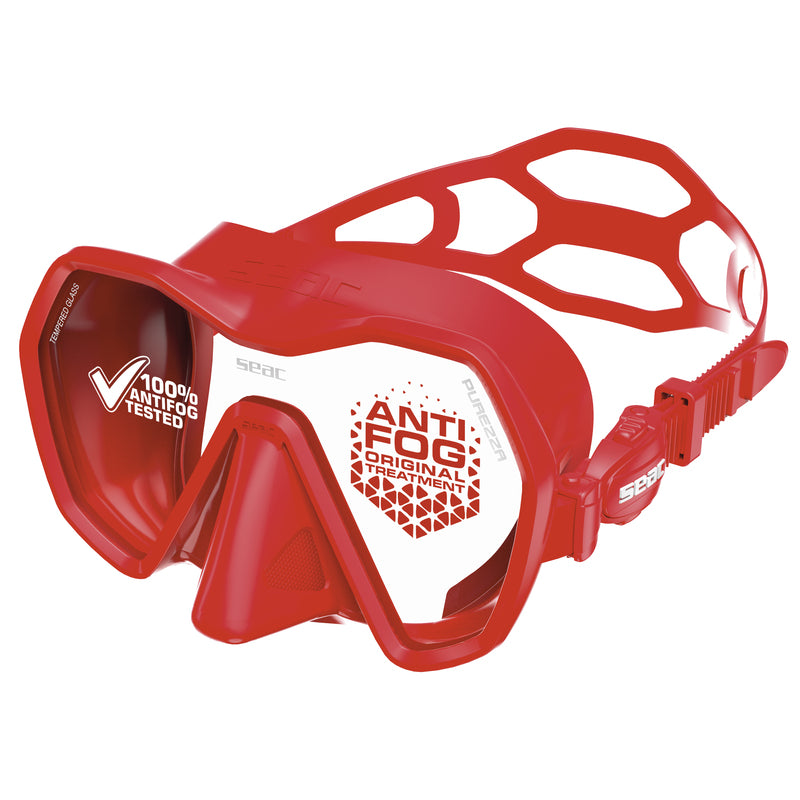 Seac Purezza Mask - Antifog in Red