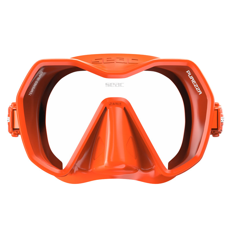 Seac Purezza Mask - Antifog in Orange - view 3