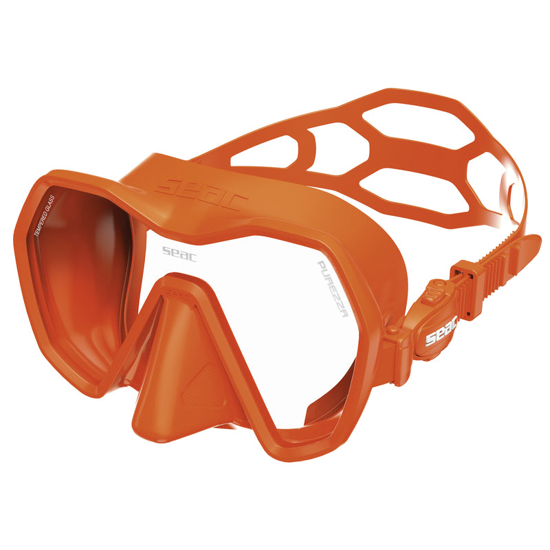 Seac Purezza Mask - Antifog in Orange - view 2
