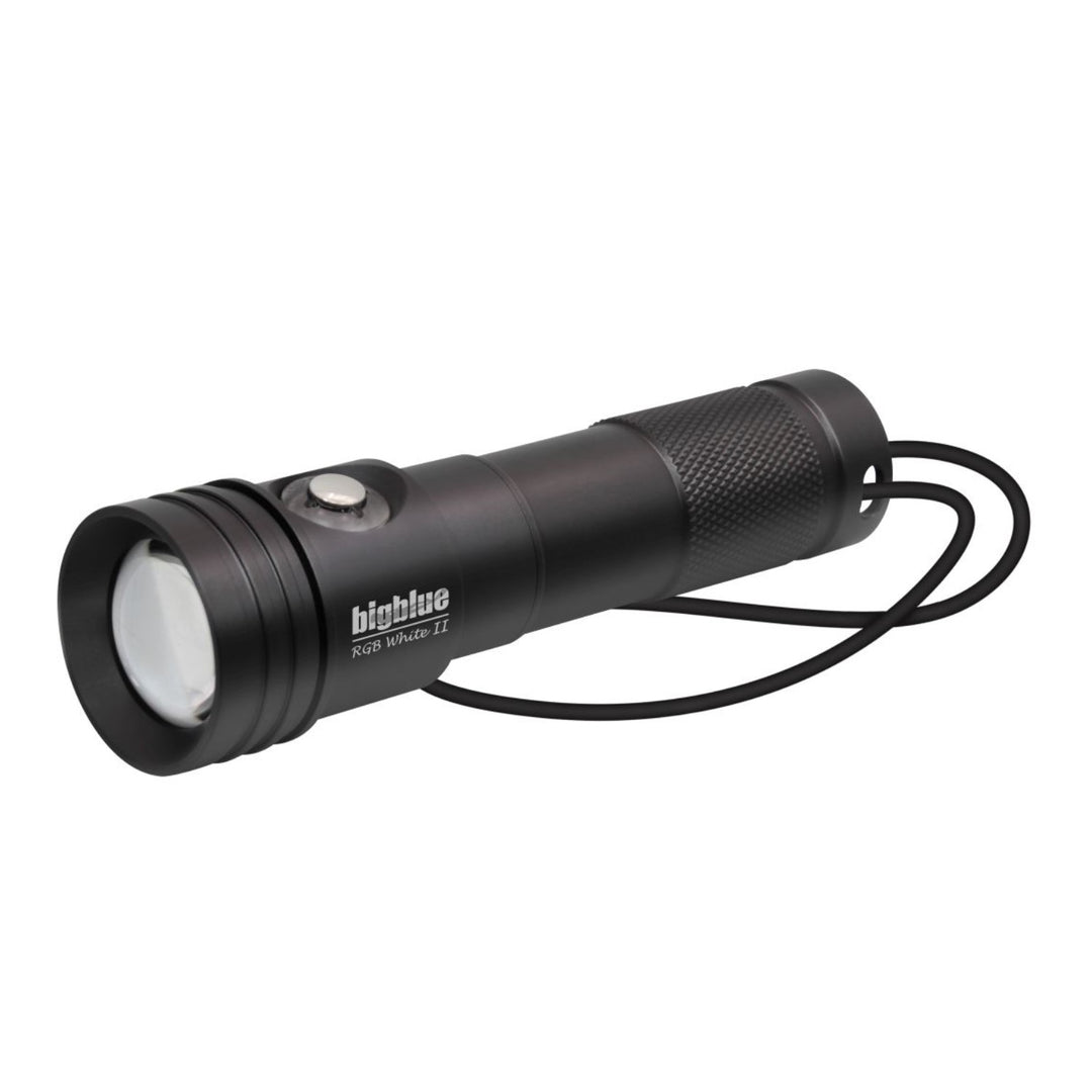Bigblue Dive Light with Built-In 4-Color Settings: White, Red, Blue (RGB-WHITE-II)