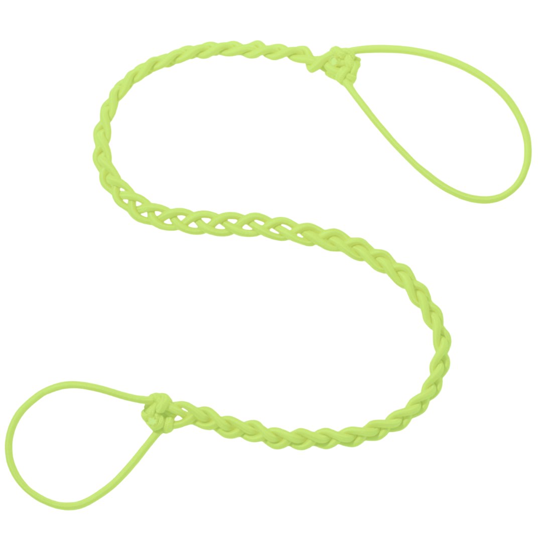 Rip Tie tangle-free hair tie in Reef Rescue neon yellow