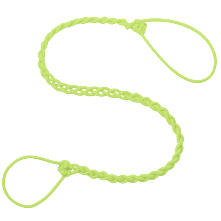 Rip Tie tangle-free hair tie in Reef Rescue neon yellow