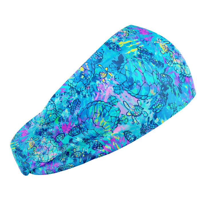 Spacefish Army Turtle Tie Dye scuba headband