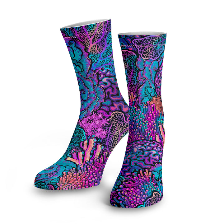 Spacefish Army Coral Kaleidoscope dive socks
