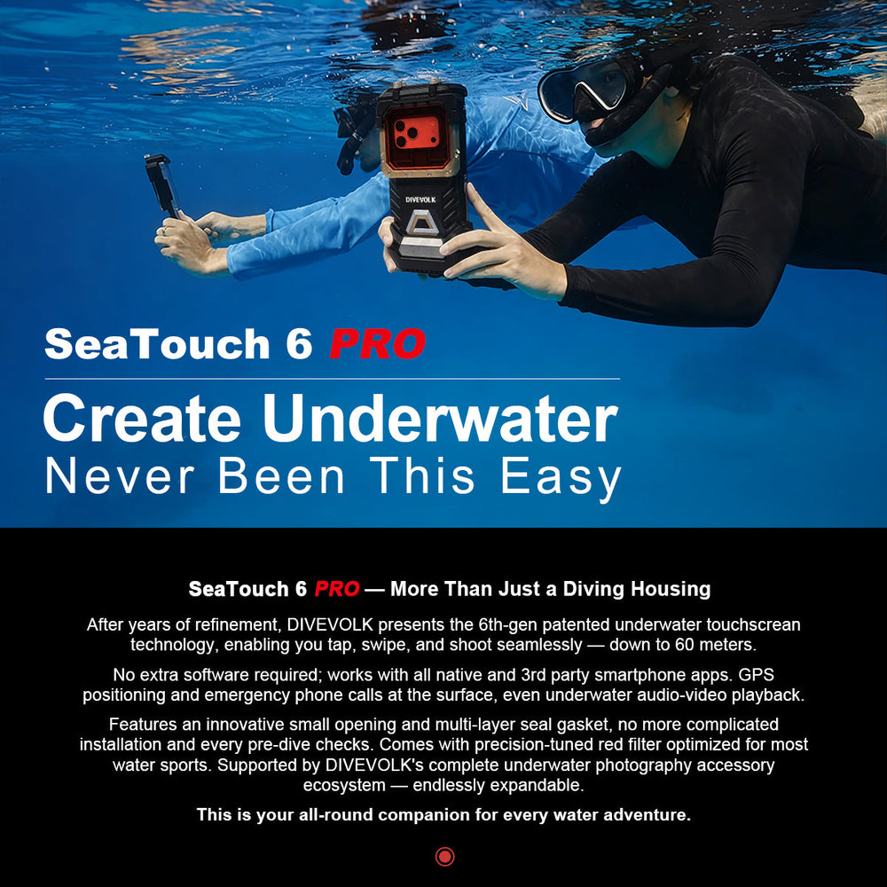 SeaTouch 6 Pro full touchscreen underwater housing