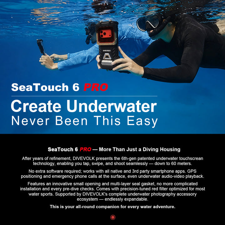 SeaTouch 6 Pro full touchscreen underwater housing