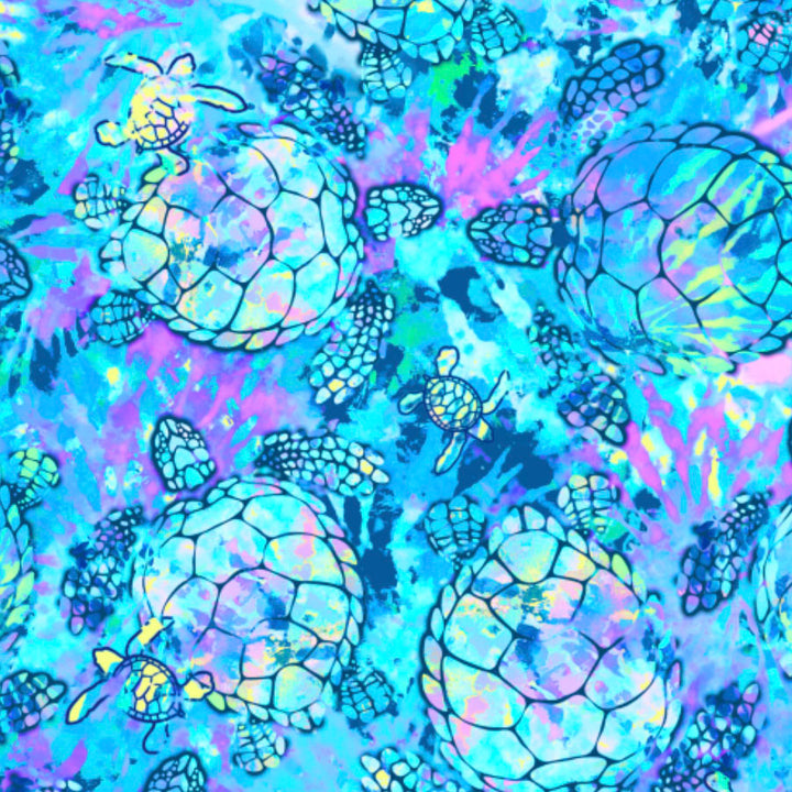 Turtle Tie Dye print swatch