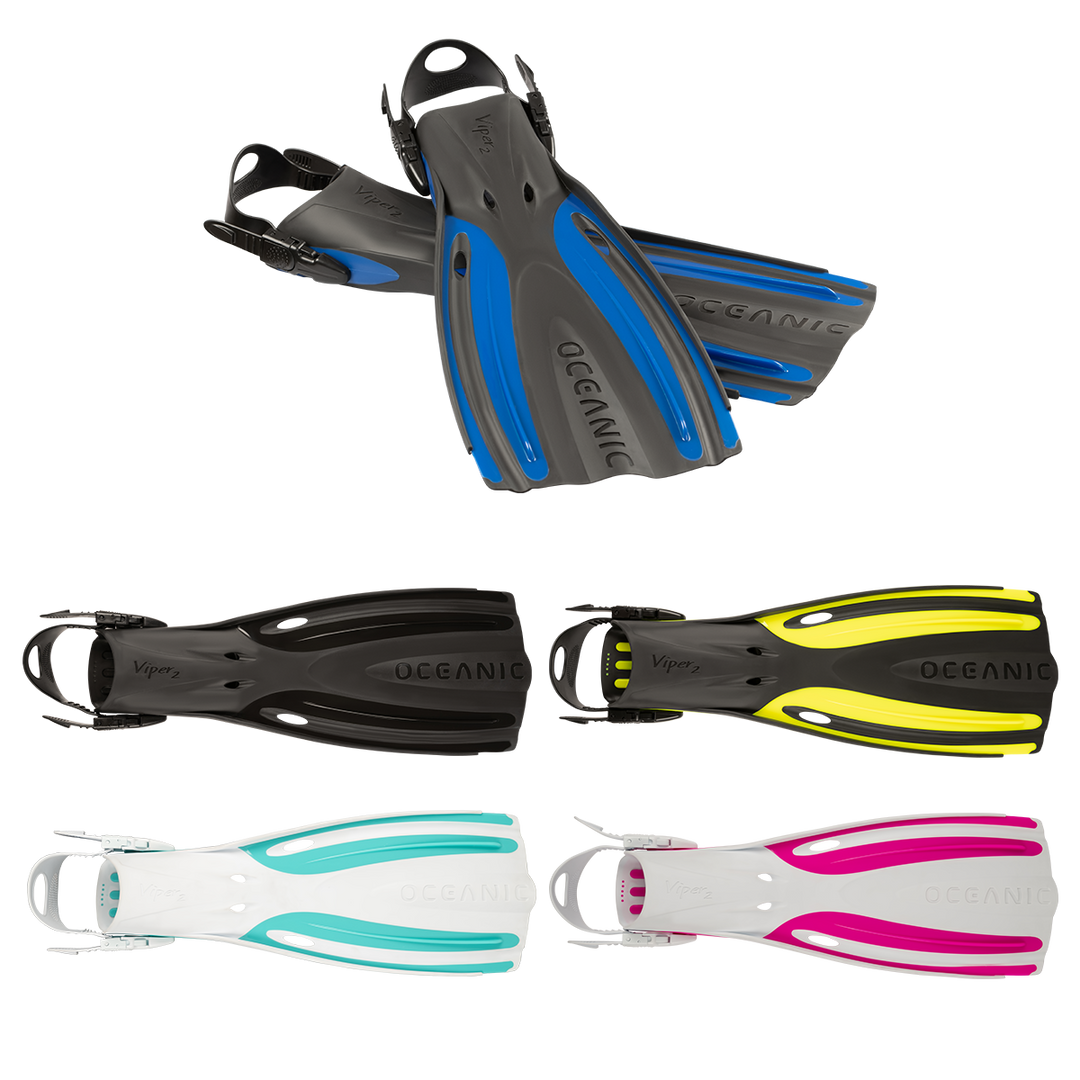Oceanic Viper 2 Open Heel Fins - All Variations