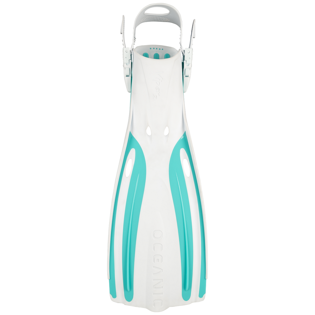 Viper 2 Fins - White/Aqua