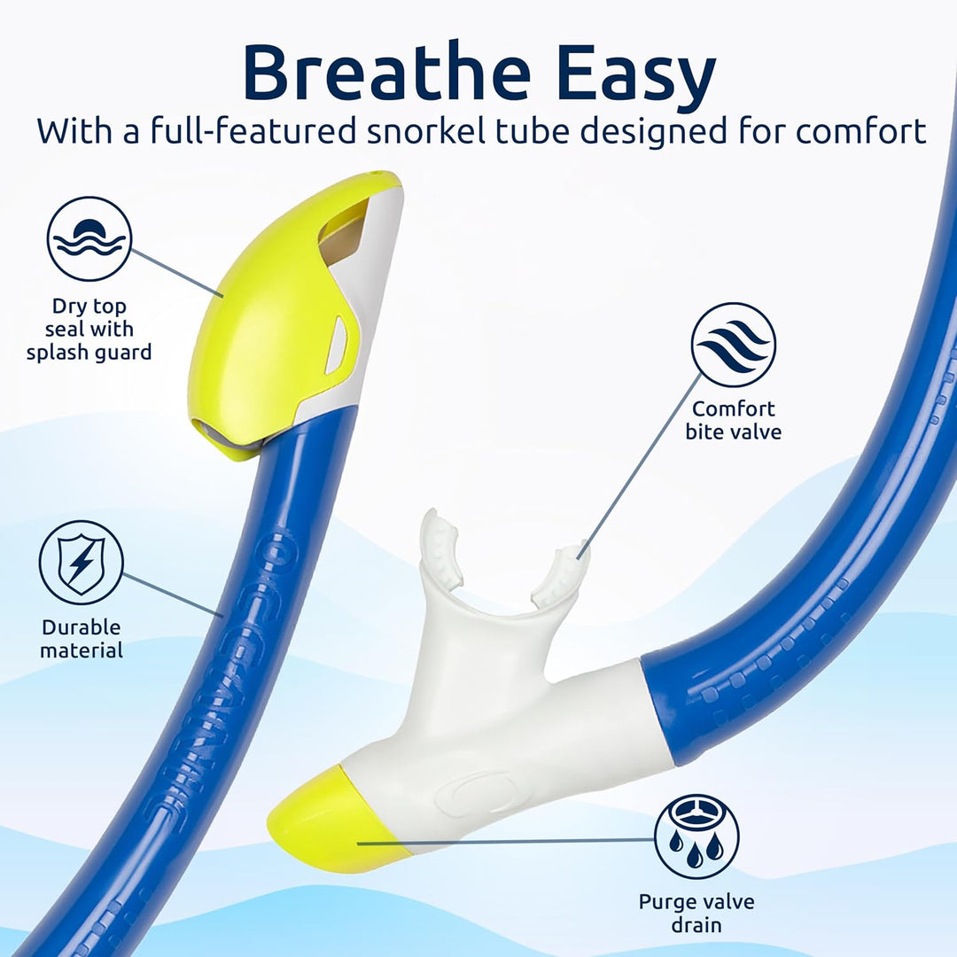 Youth Snorkeling Set - Snorkel Features
