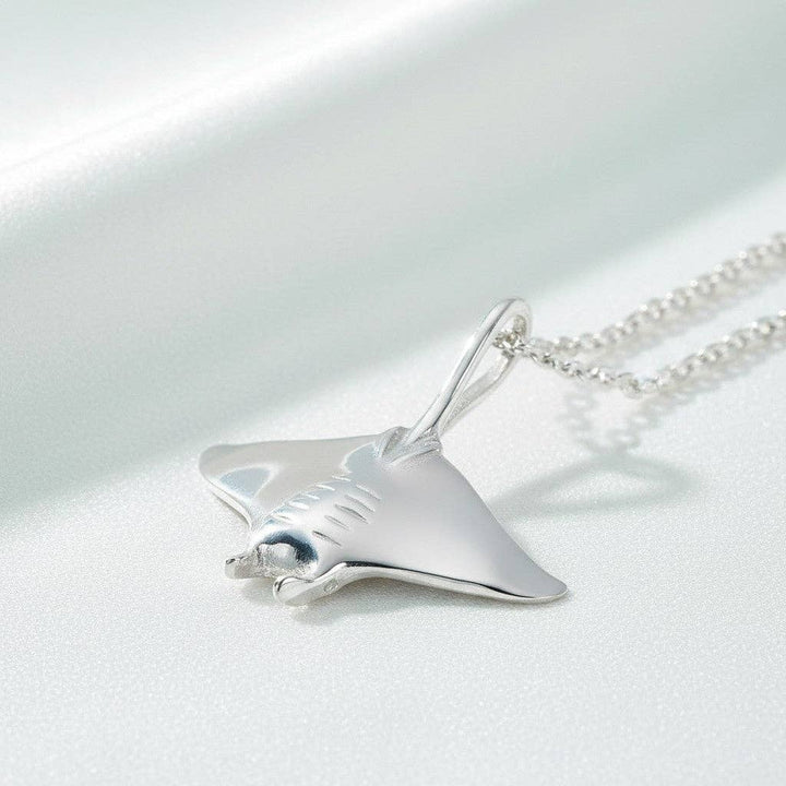 Manta Ray Necklace – Mini Sterling Collection – Sterling Silver