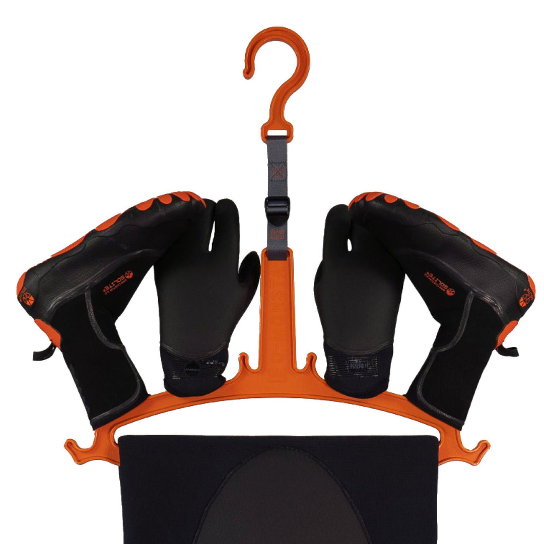 C-Monsta Wetsuit Hanger V2 orange - in use