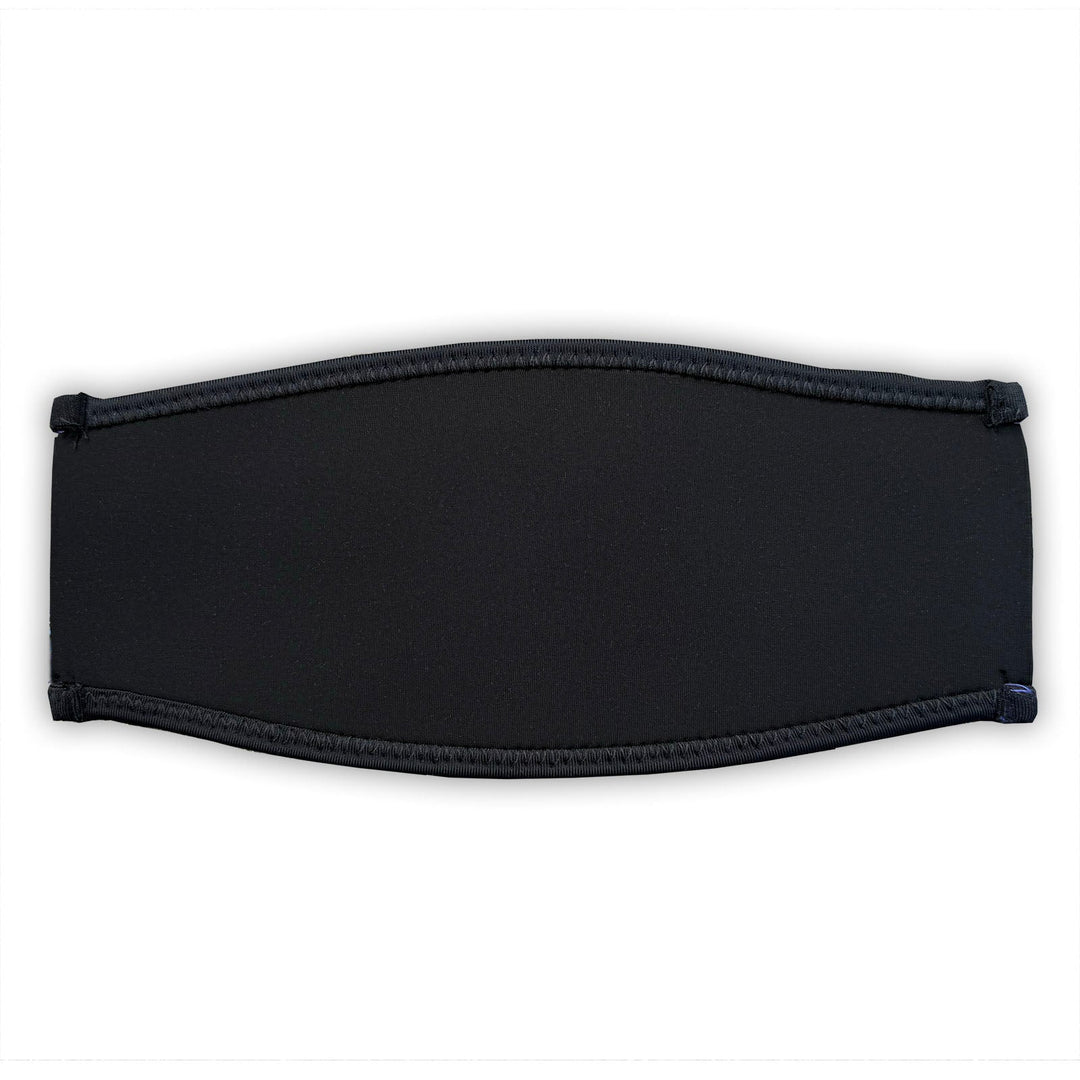 Neoprene back of the Coral Kaleidoscope mask strap cover