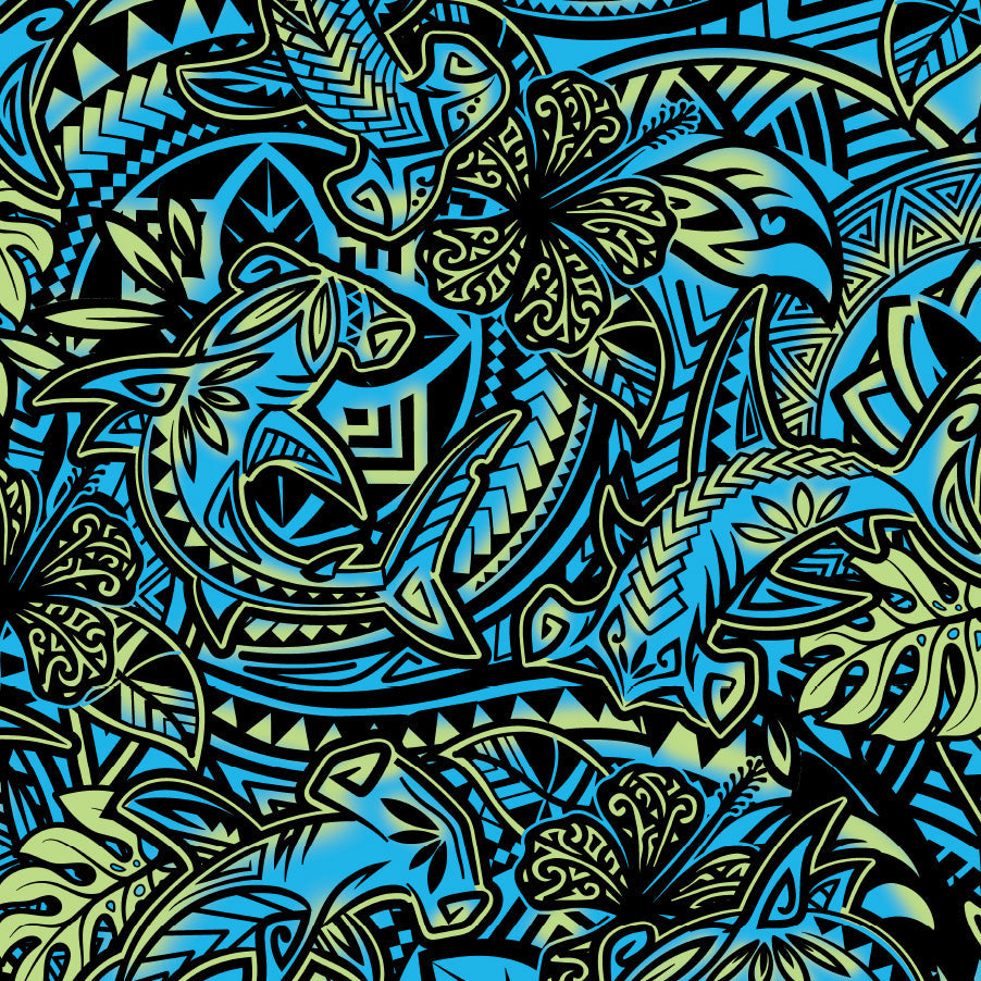 Hammerhead Hibiscus print swatch