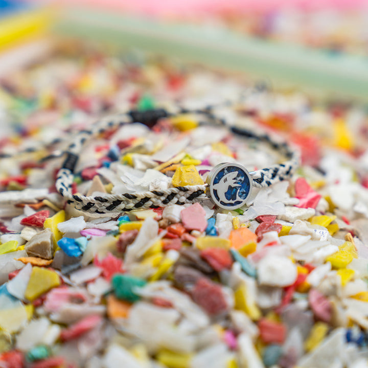 4ocean Microplastics Shark Bracelet laydown view