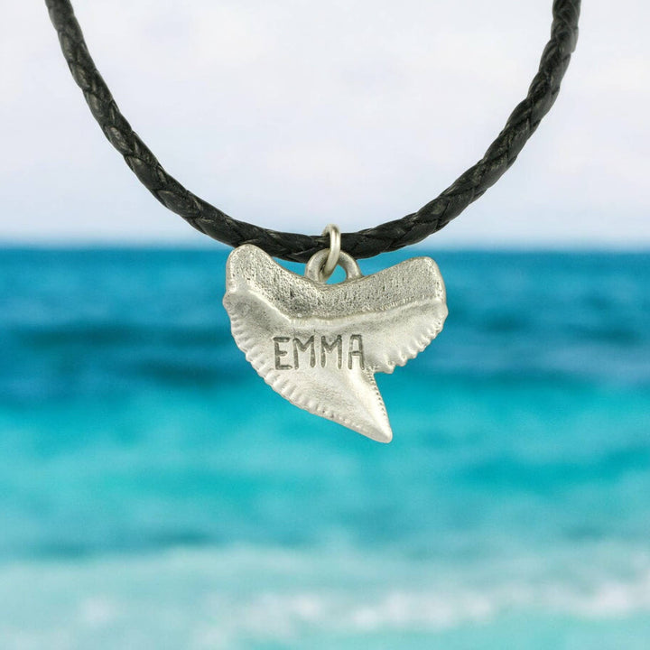 Shark Tooth Necklace 20" Smooth Cord
