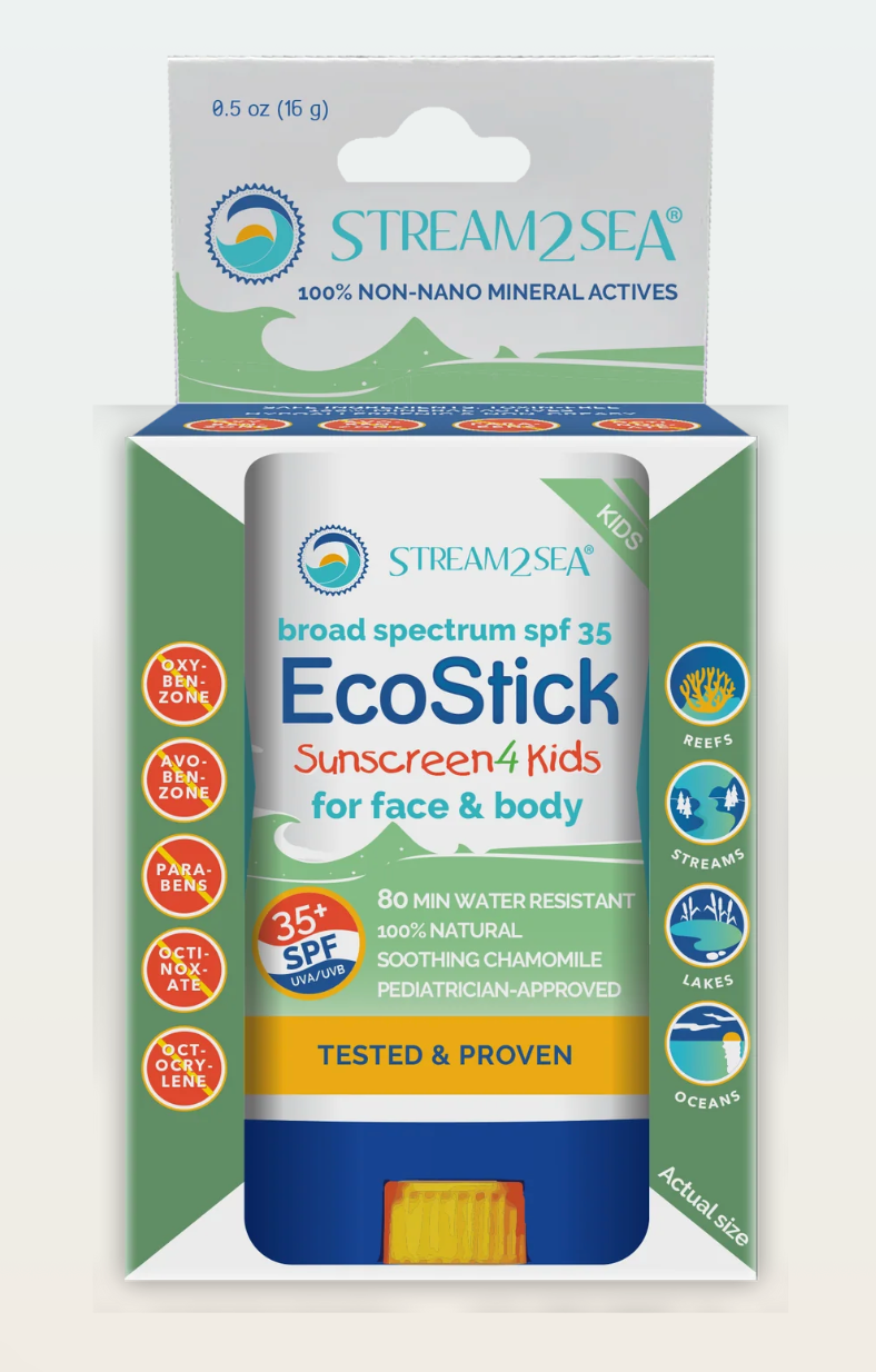 Stream2Sea EcoStick Kids SPF 35 reef-safe sunscreen stick