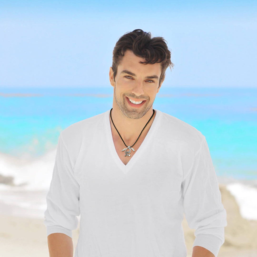 Roland St John Honu necklace lifestyle shot