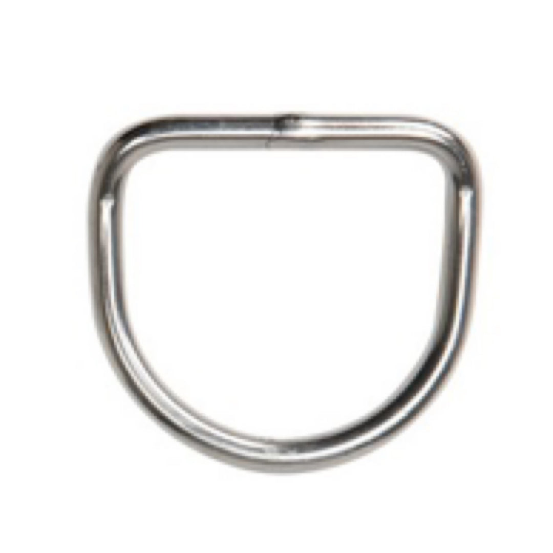 XS Scuba angled D-ring 6mm stainless wire for BCD and harness attachment