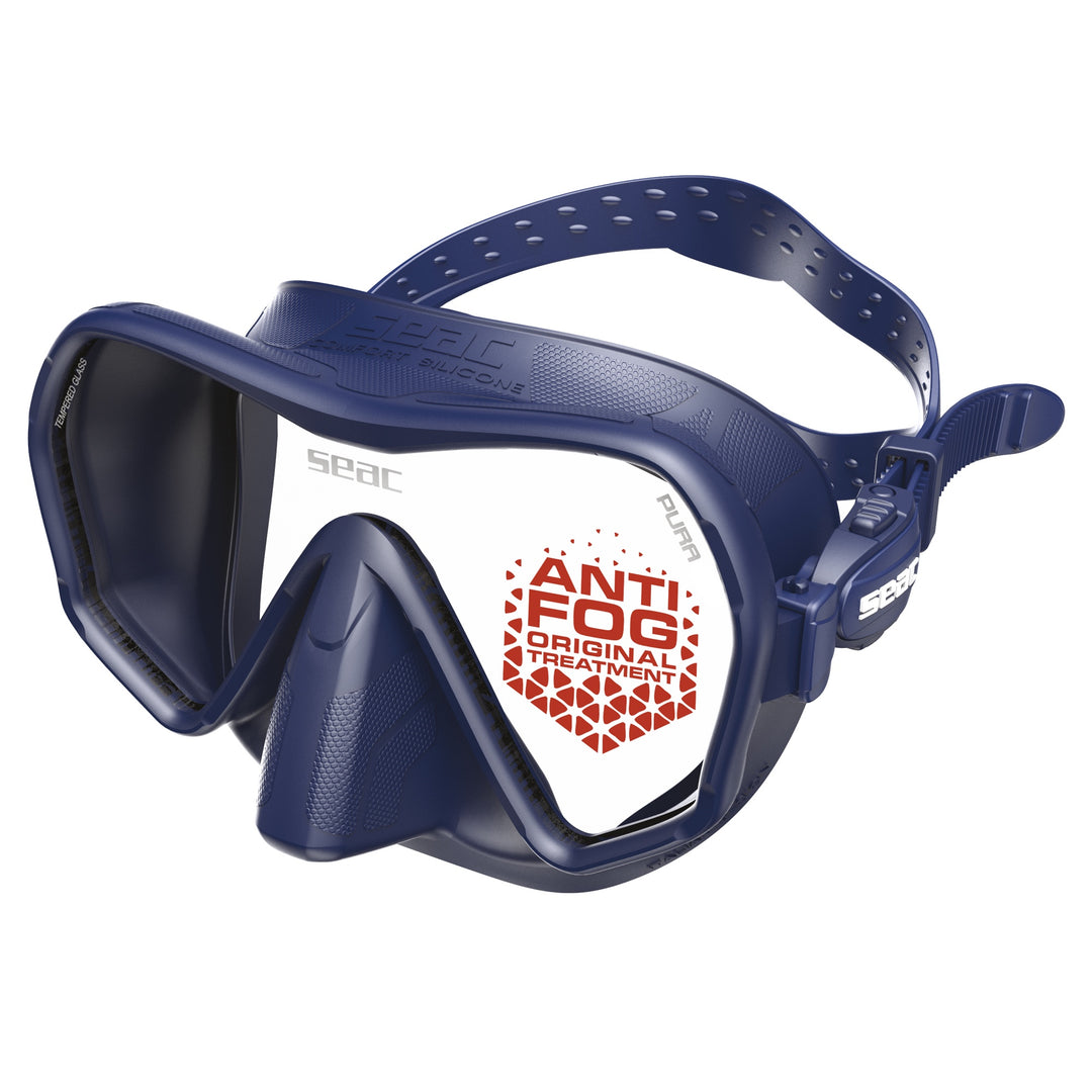Seac Pura single-window frameless dive mask with anti-fog coating