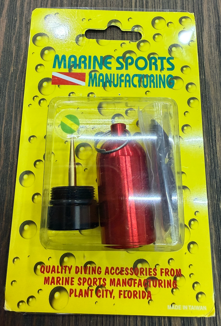 Marine Sports Mini Tank Key Ring w/Brass Pick &amp; Viton O Rings