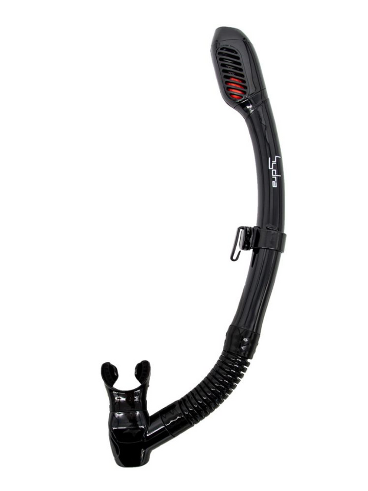Genesis Hydra dry snorkel with dry-ball chamber and flexible lower tube