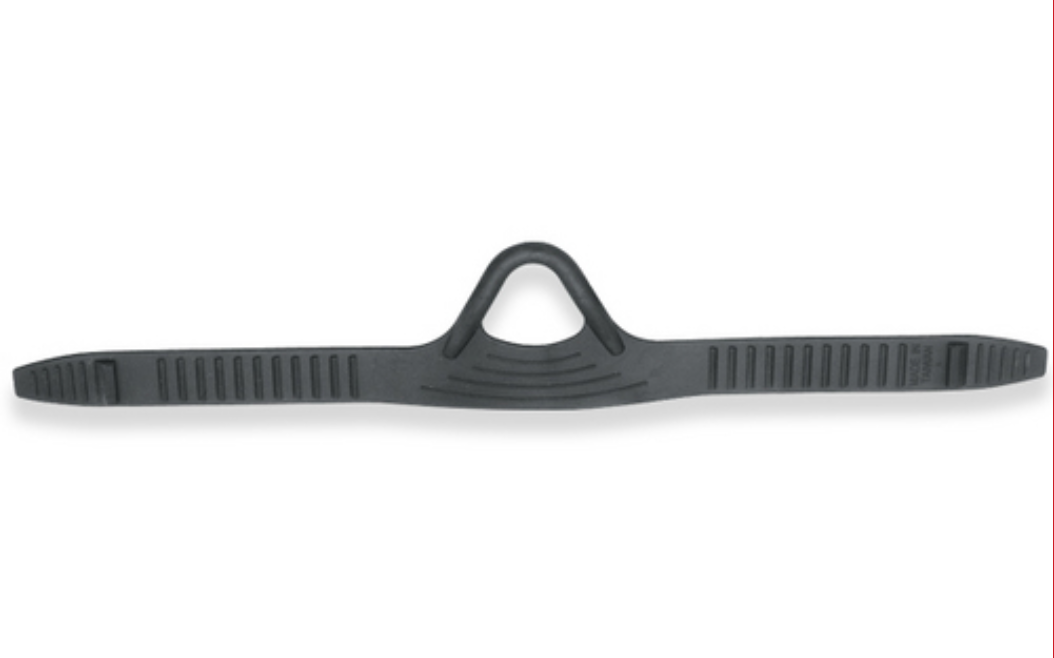 Universal replacement fin strap for open-heel scuba fins